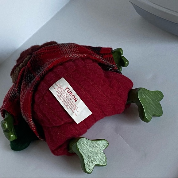 Russ Berrie Frog YUKON Resin Bean Bag Christmas Kathleen Kelly Critter Factory - Picture 12 of 16